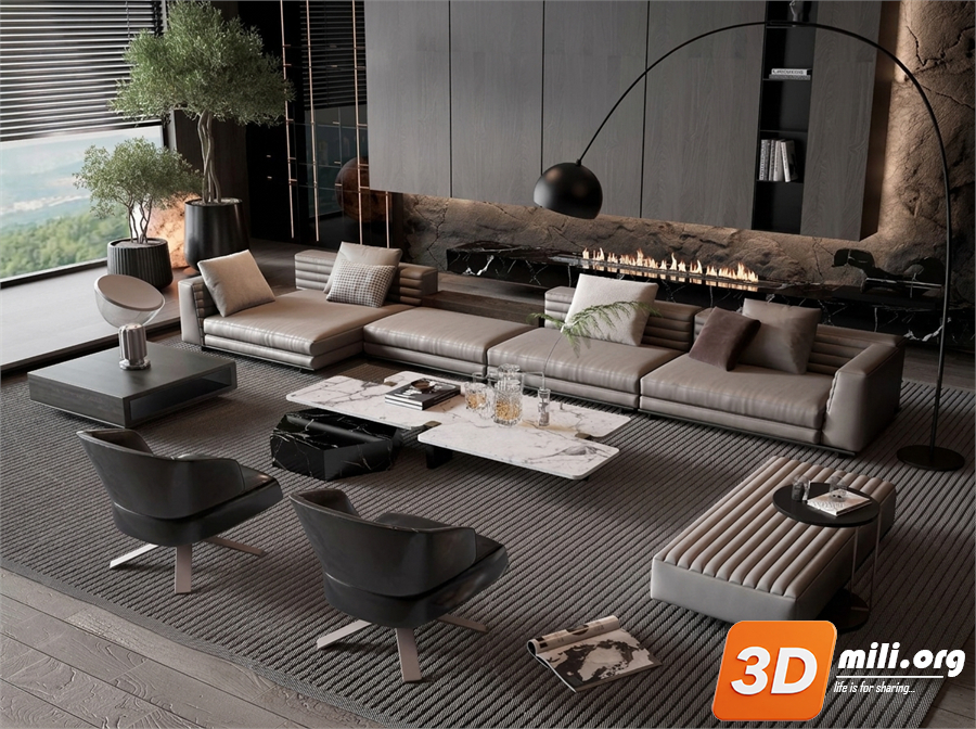 Sofa Minotti Skp Files 